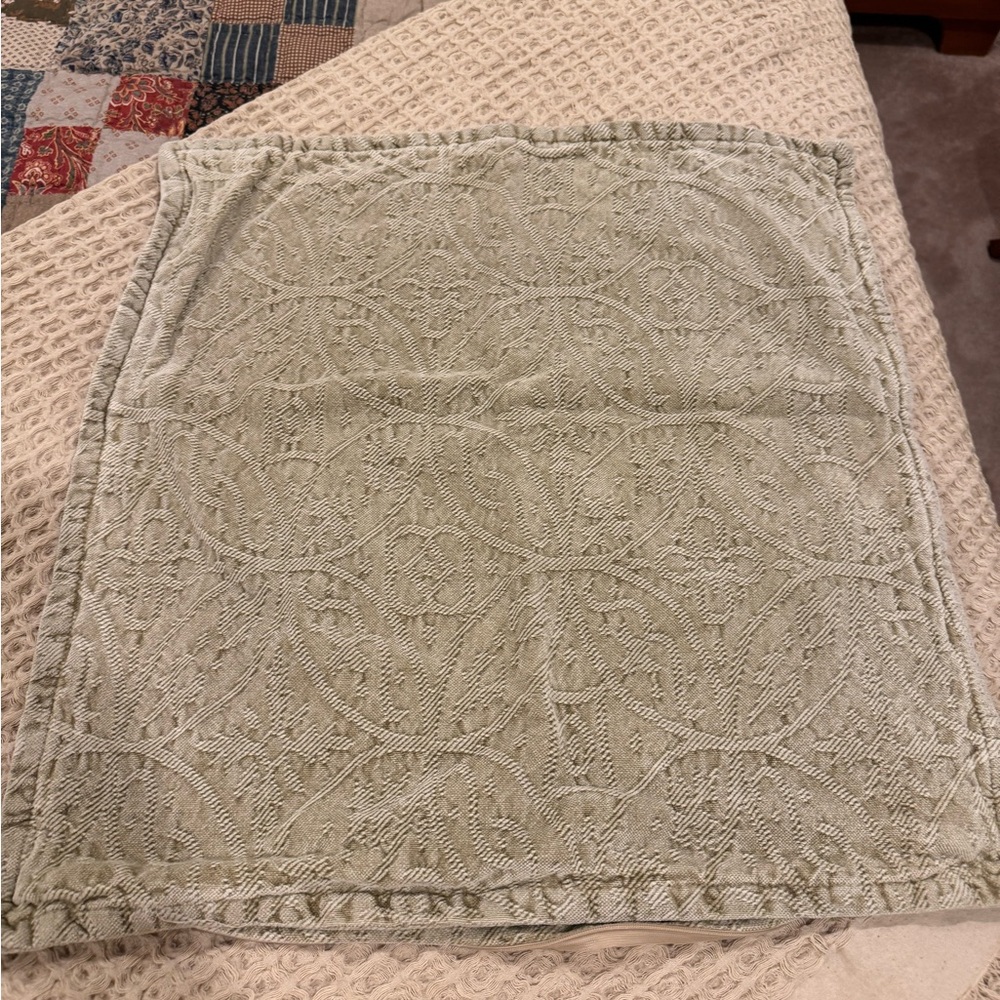 Textured Cream Throw Pillows - Picture 2 of 2